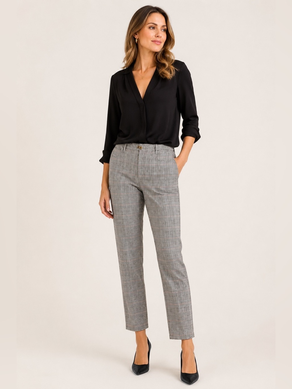 Gretchen Scott Plaid Trousers – Size Medium excellent condition